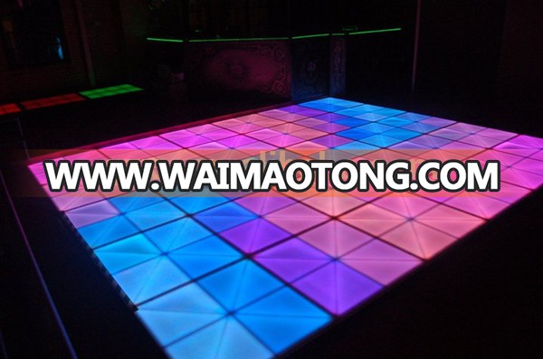 39.4*39.4*3.94 Inch Led Acrylic dance floor export to USA 10000pcs per month